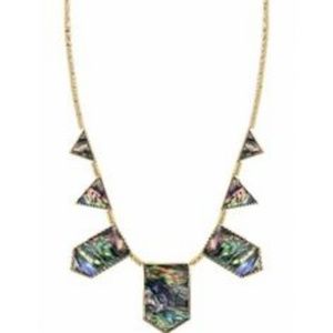 House of Harlow 1960 Five Station Abalone Necklace